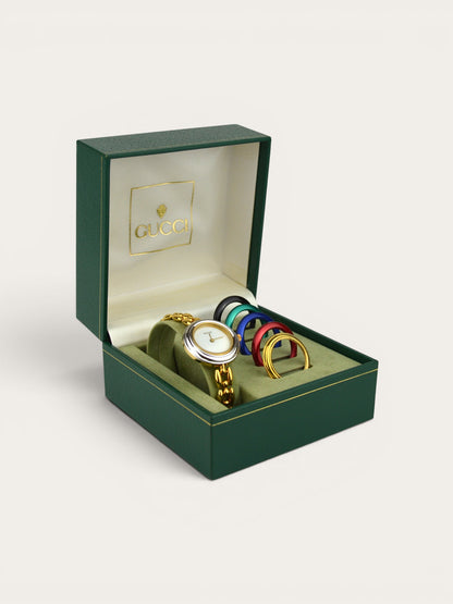 GUCCI INTERCHANGEABLE BEZEL WATCH
