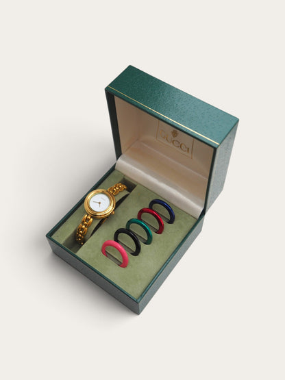 GUCCI INTERCHANGEABLE BEZEL WATCH