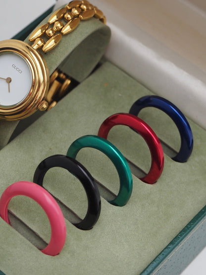 GUCCI INTERCHANGEABLE BEZEL WATCH