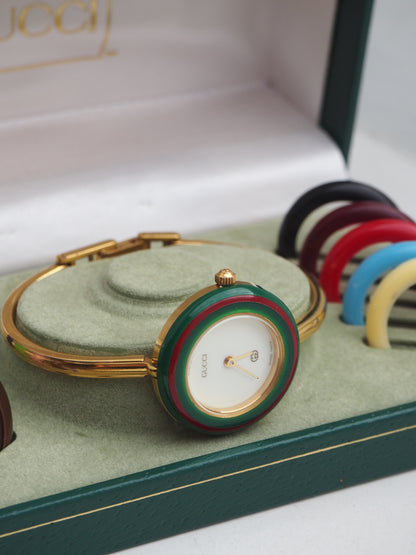 GUCCI INTERCHANGEABLE BEZEL WATCH