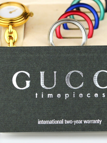 GUCCI INTERCHANGEABLE BEZEL WATCH