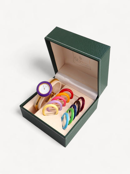 GUCCI INTERCHANGEABLE BEZEL WATCH