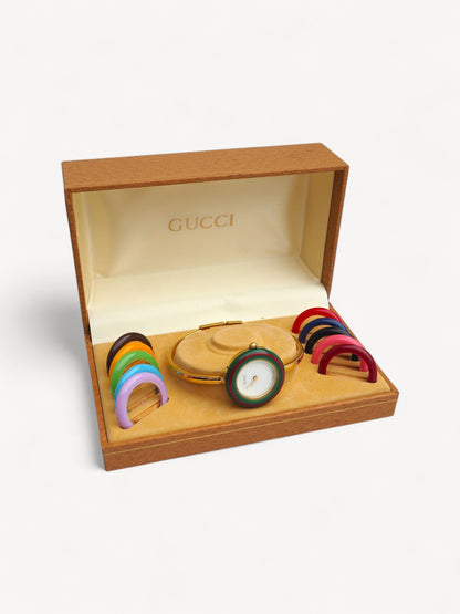 GUCCI INTERCHANGEABLE BEZEL WATCH