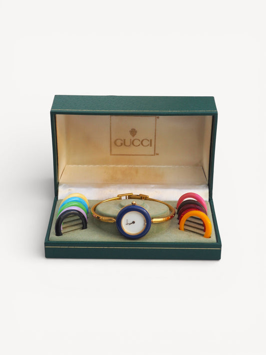GUCCI INTERCHANGEABLE BEZEL WATCH