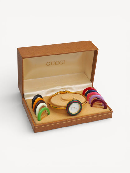 GUCCI INTERCHANGEABLE BEZEL WATCH