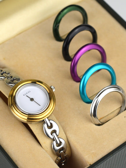 GUCCI INTERCHANGEABLE BEZEL WATCH