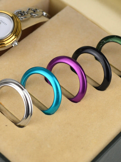 GUCCI INTERCHANGEABLE BEZEL WATCH