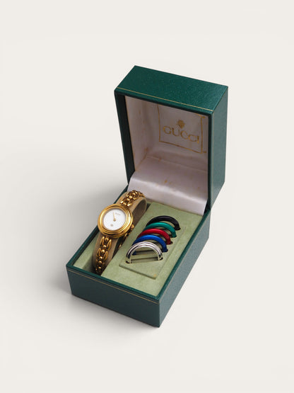 GUCCI INTERCHANGEABLE BEZEL WATCH