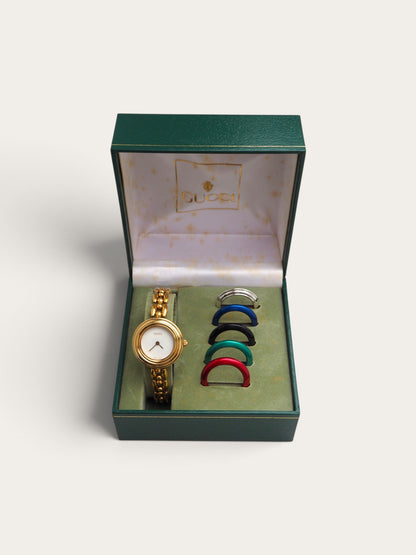 GUCCI INTERCHANGEABLE BEZEL WATCH