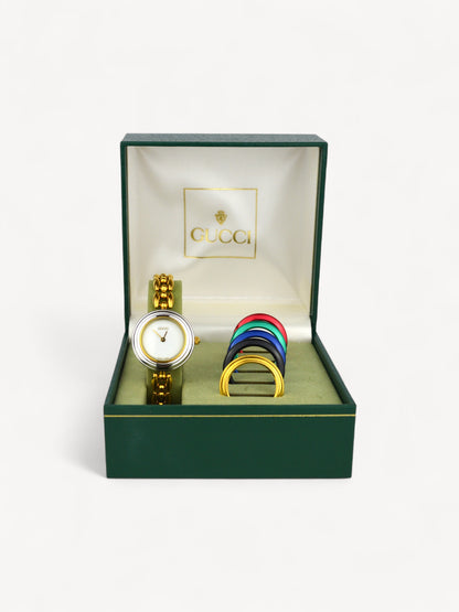 GUCCI INTERCHANGEABLE BEZEL WATCH