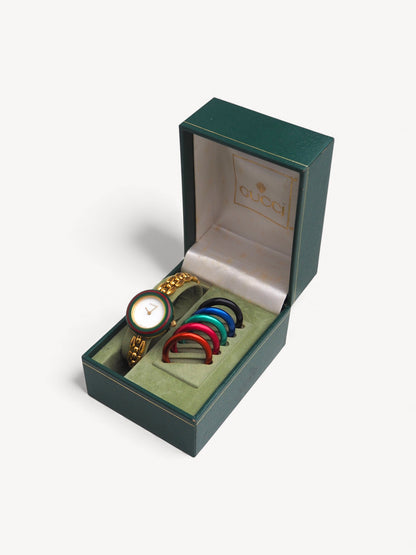 GUCCI INTERCHANGEABLE BEZEL WATCH