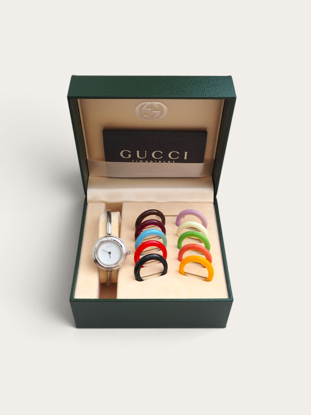 GUCCI INTERCHANGEABLE BEZEL WATCH
