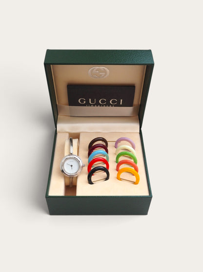 GUCCI INTERCHANGEABLE BEZEL WATCH