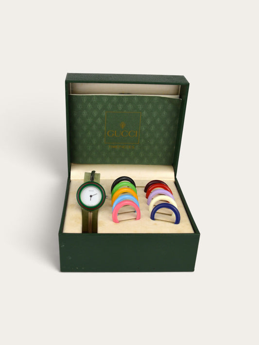 GUCCI INTERCHANGEABLE BEZEL WATCH