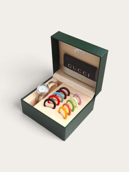 GUCCI INTERCHANGEABLE BEZEL WATCH