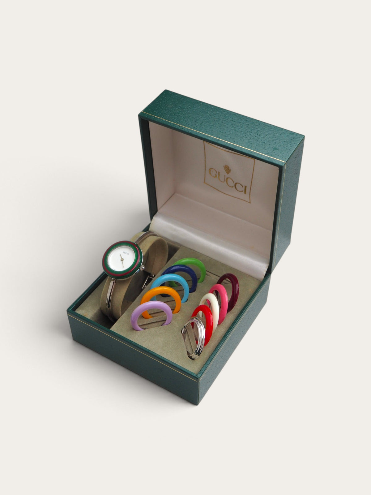 GUCCI INTERCHANGEABLE BEZEL WATCH