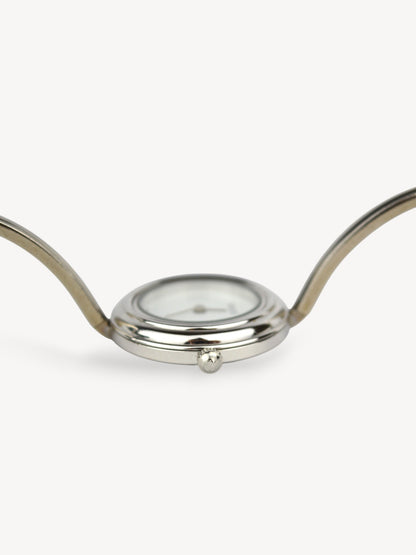 GUCCI INTERCHANGEABLE BEZEL WATCH SILVER