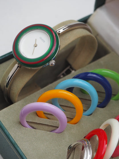 GUCCI INTERCHANGEABLE BEZEL WATCH