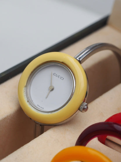 GUCCI INTERCHANGEABLE BEZEL WATCH