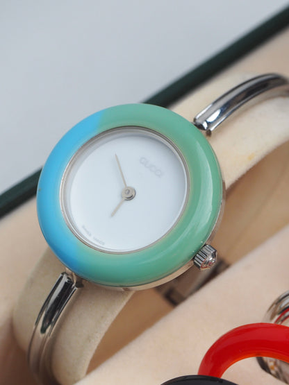GUCCI INTERCHANGEABLE BEZEL WATCH