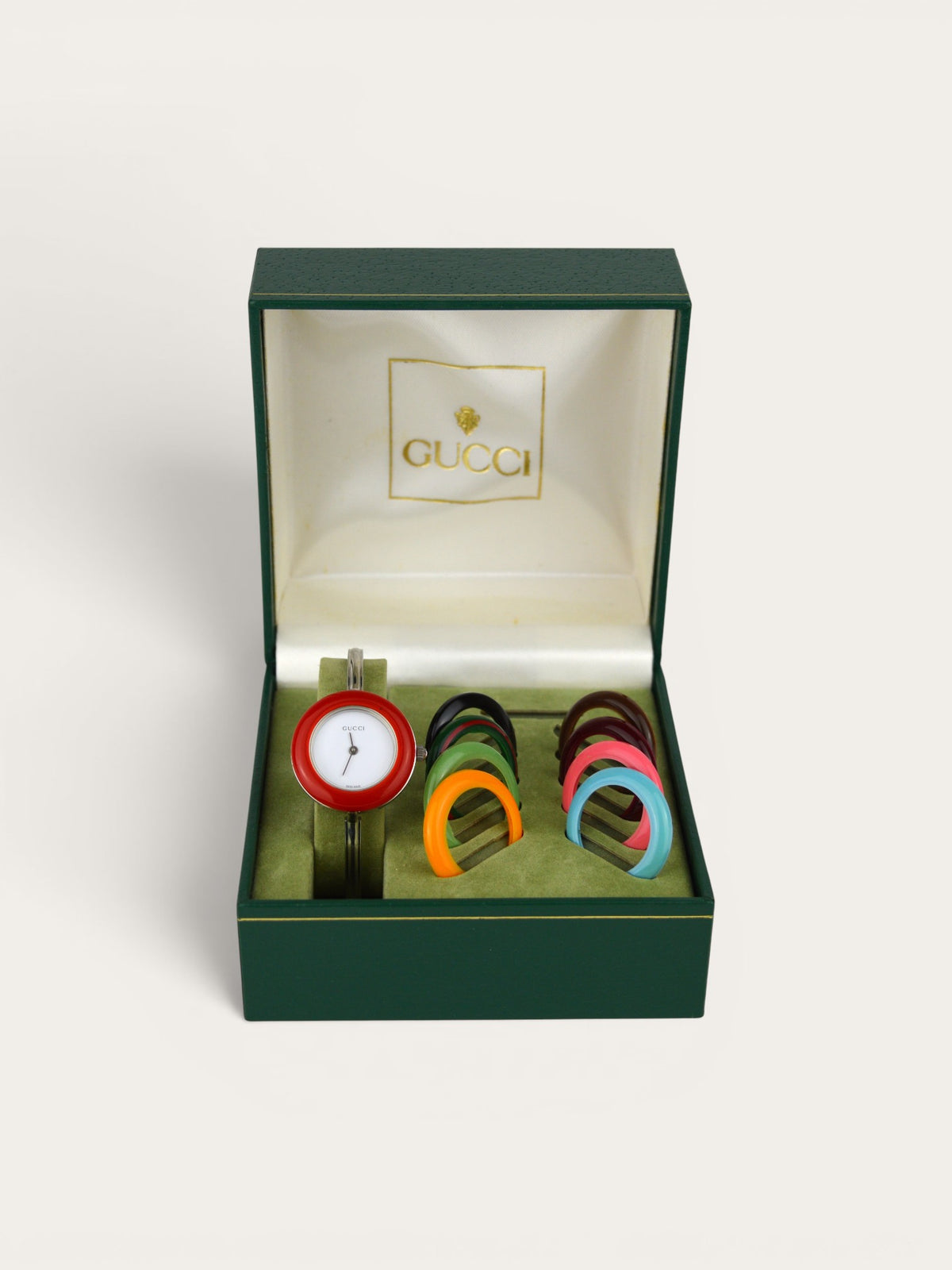 GUCCI INTERCHANGEABLE BEZEL WATCH