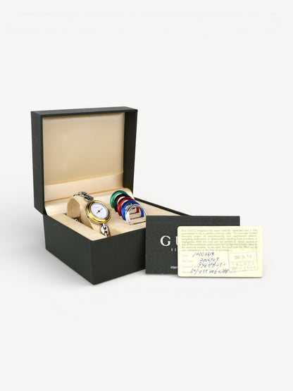 GUCCI INTERCHANGEABLE BEZEL WATCH