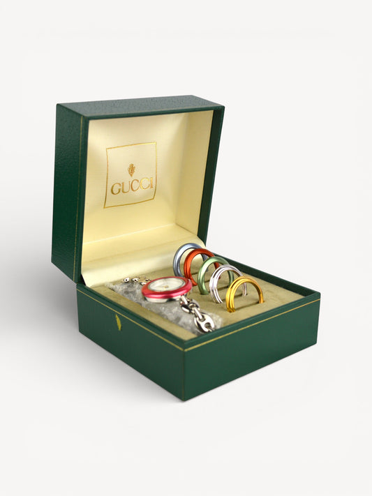 GUCCI INTERCHANGEABLE BEZEL WATCH