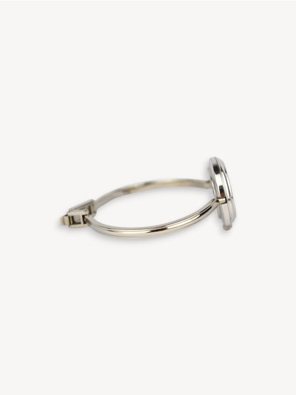 GUCCI INTERCHANGEABLE BEZEL WATCH SILVER