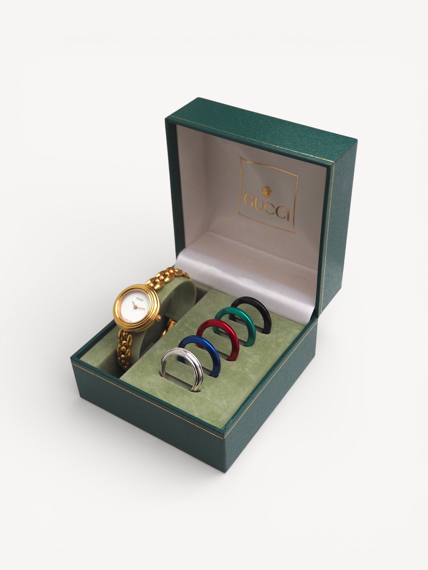 GUCCI INTERCHANGEABLE BEZEL WATCH