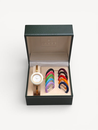 GUCCI INTERCHANGEABLE BEZEL WATCH
