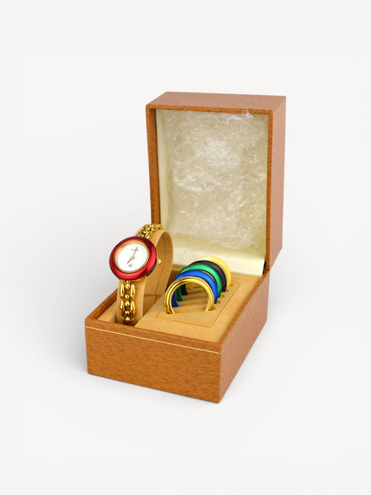 GUCCI INTERCHANGEABLE BEZEL WATCH