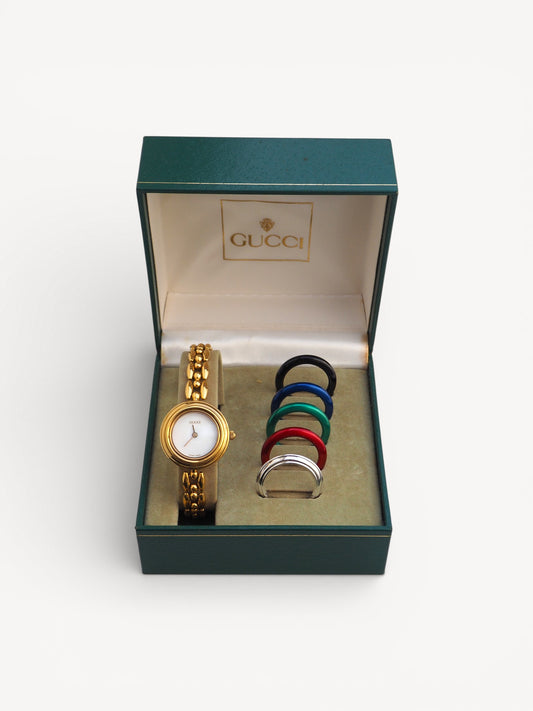GUCCI INTERCHANGEABLE BEZEL WATCH