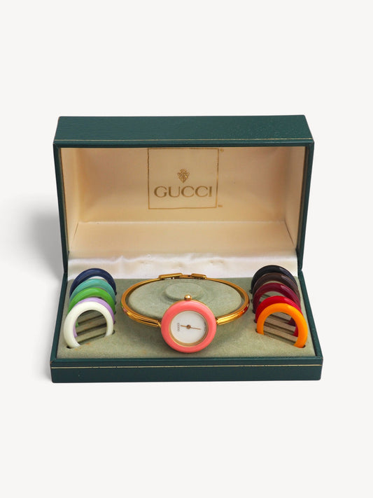 GUCCI INTERCHANGEABLE BEZEL WATCH