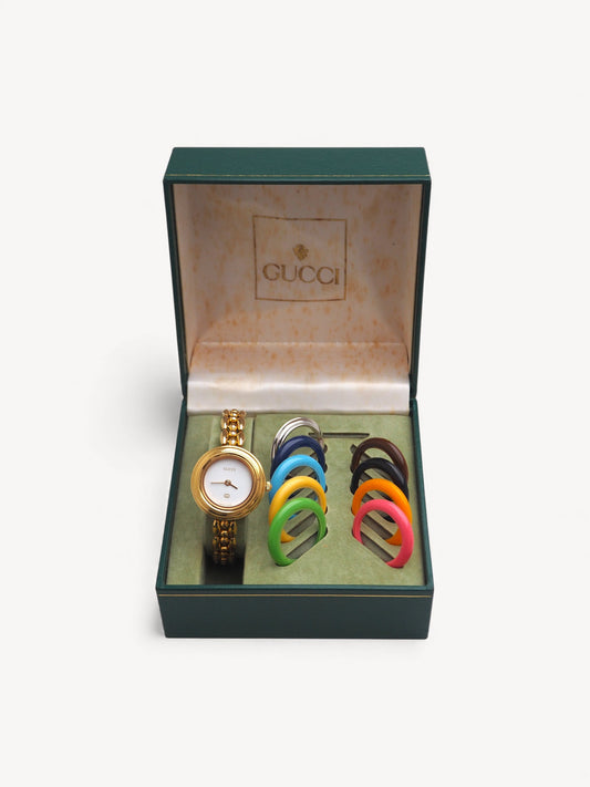 GUCCI INTERCHANGEABLE BEZEL WATCH