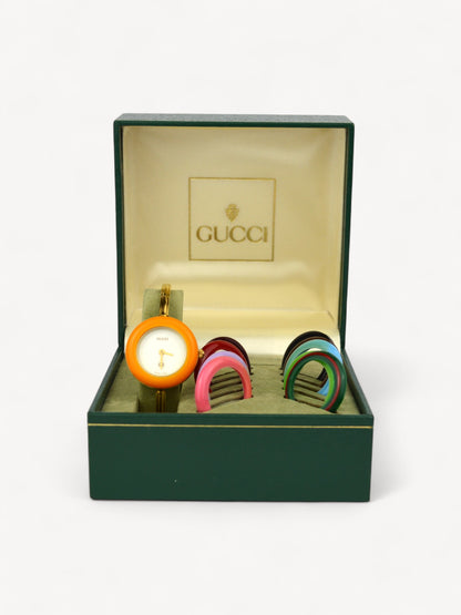 GUCCI INTERCHANGEABLE BEZEL WATCH