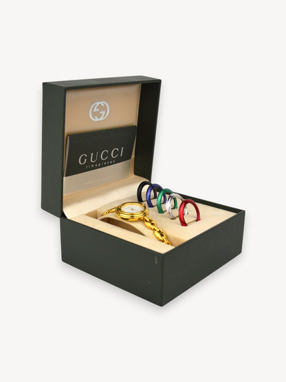 GUCCI INTERCHANGEABLE BEZEL WATCH