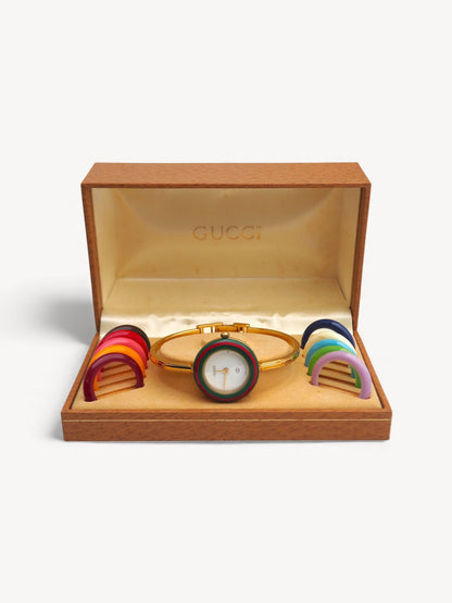 GUCCI INTERCHANGEABLE BEZEL WATCH