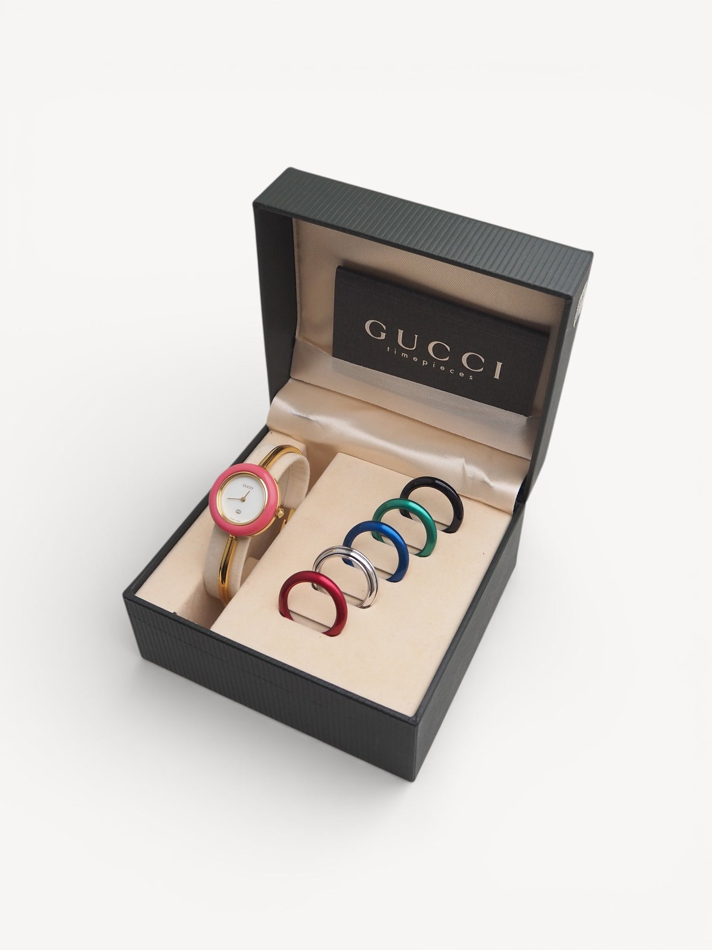 GUCCI INTERCHANGEABLE BEZEL WATCH