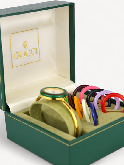 GUCCI INTERCHANGEABLE BEZEL WATCH