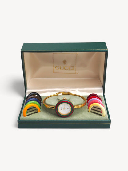 GUCCI INTERCHANGEABLE BEZEL WATCH