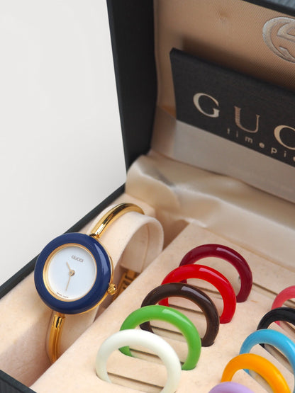 GUCCI INTERCHANGEABLE BEZEL WATCH