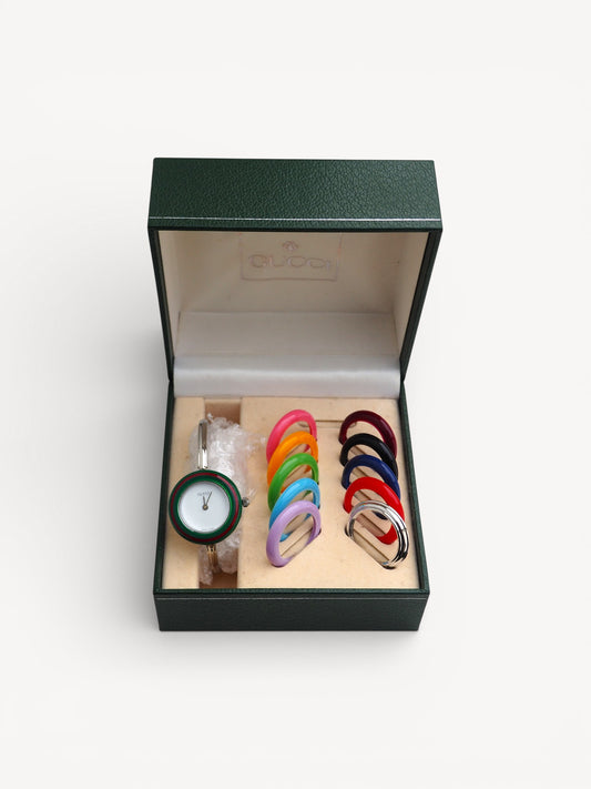 GUCCI INTERCHANGEABLE BEZEL WATCH