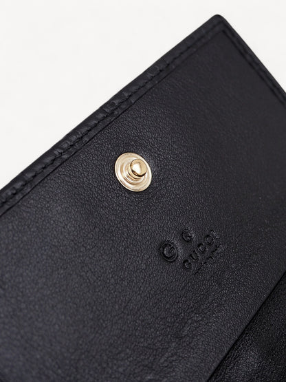 GUCCI GUCCISSIMA CARD HOLDER BLACK