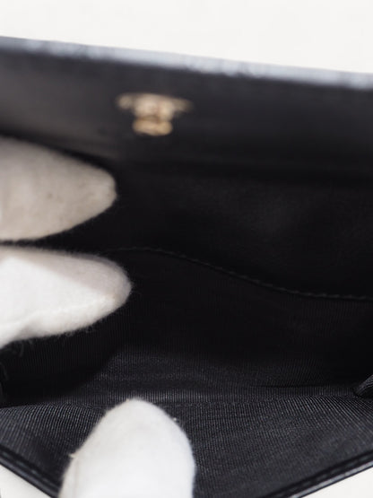 GUCCI GUCCISSIMA CARD HOLDER BLACK