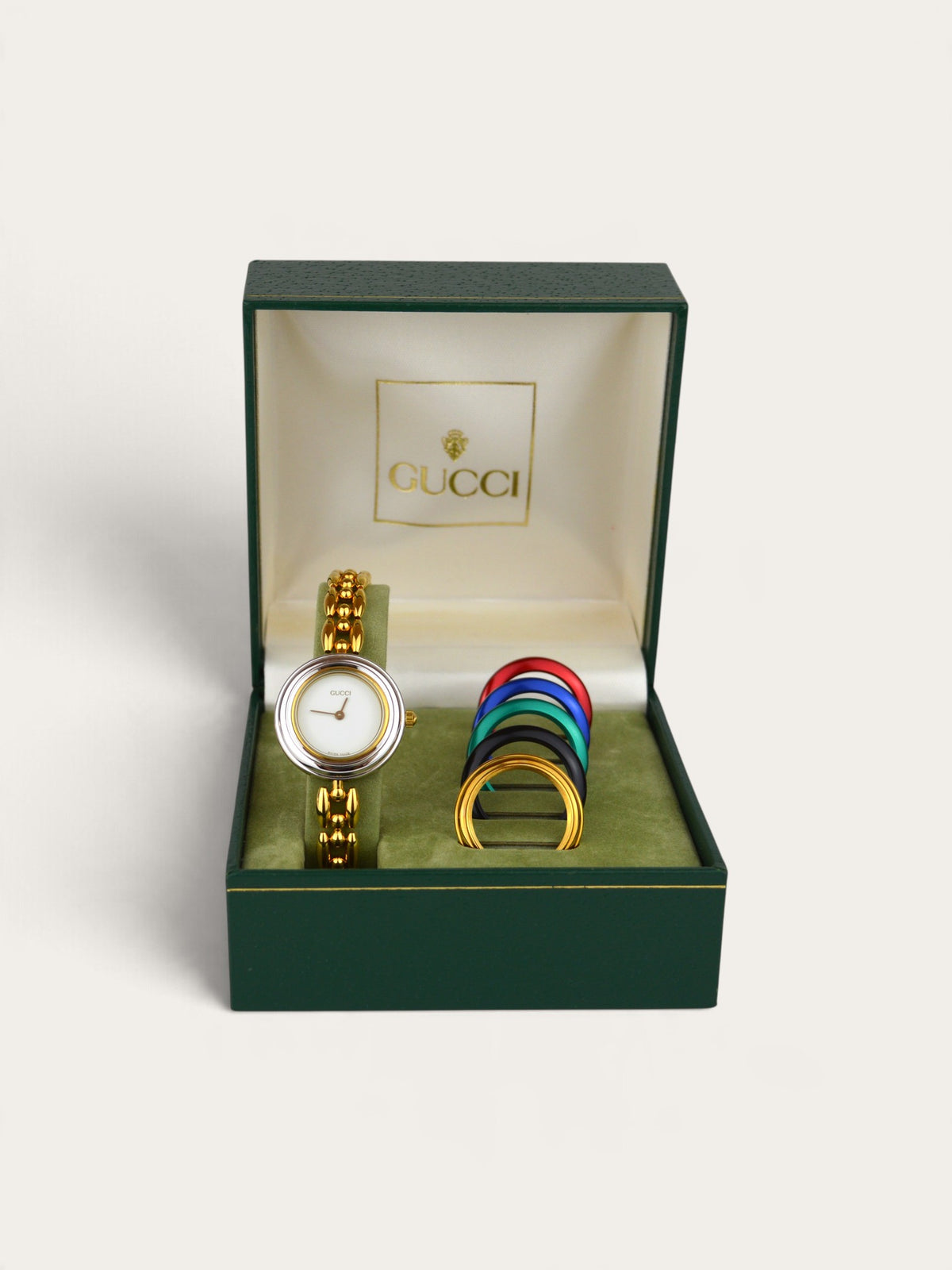 GUCCI INTERCHANGEABLE BEZEL WATCH