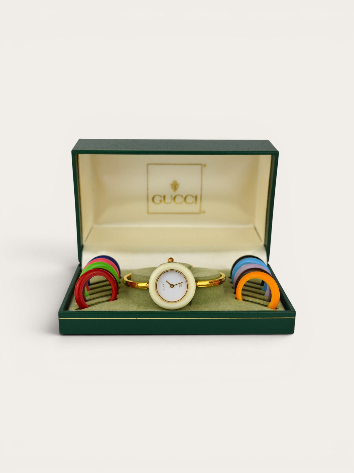 GUCCI INTERCHANGEABLE BEZEL WATCH