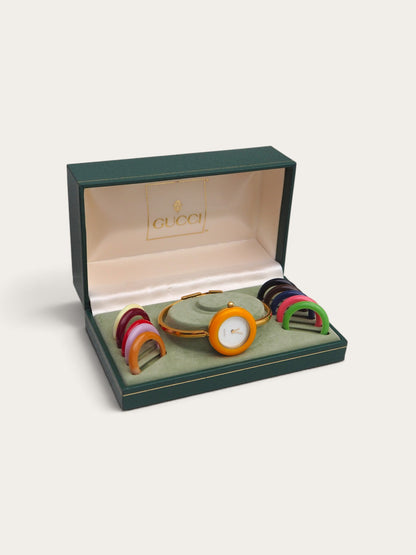 GUCCI INTERCHANGEABLE BEZEL WATCH