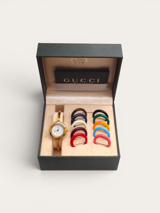 GUCCI INTERCHANGEABLE BEZEL WATCH