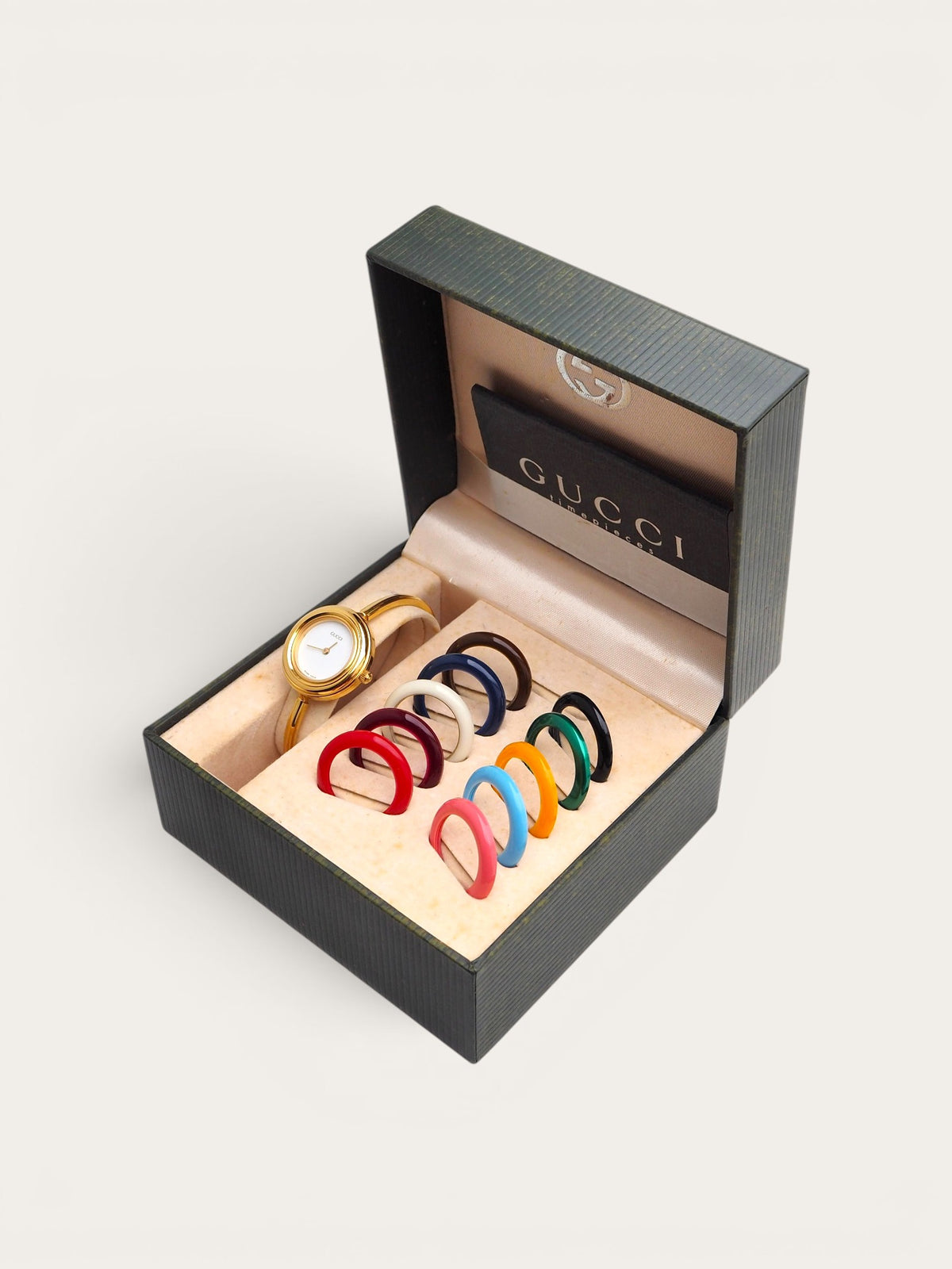 GUCCI INTERCHANGEABLE BEZEL WATCH