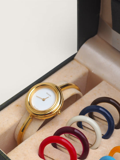 GUCCI INTERCHANGEABLE BEZEL WATCH